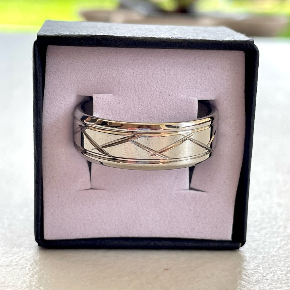 Titanium Stainless Steel Band Ring Size 12